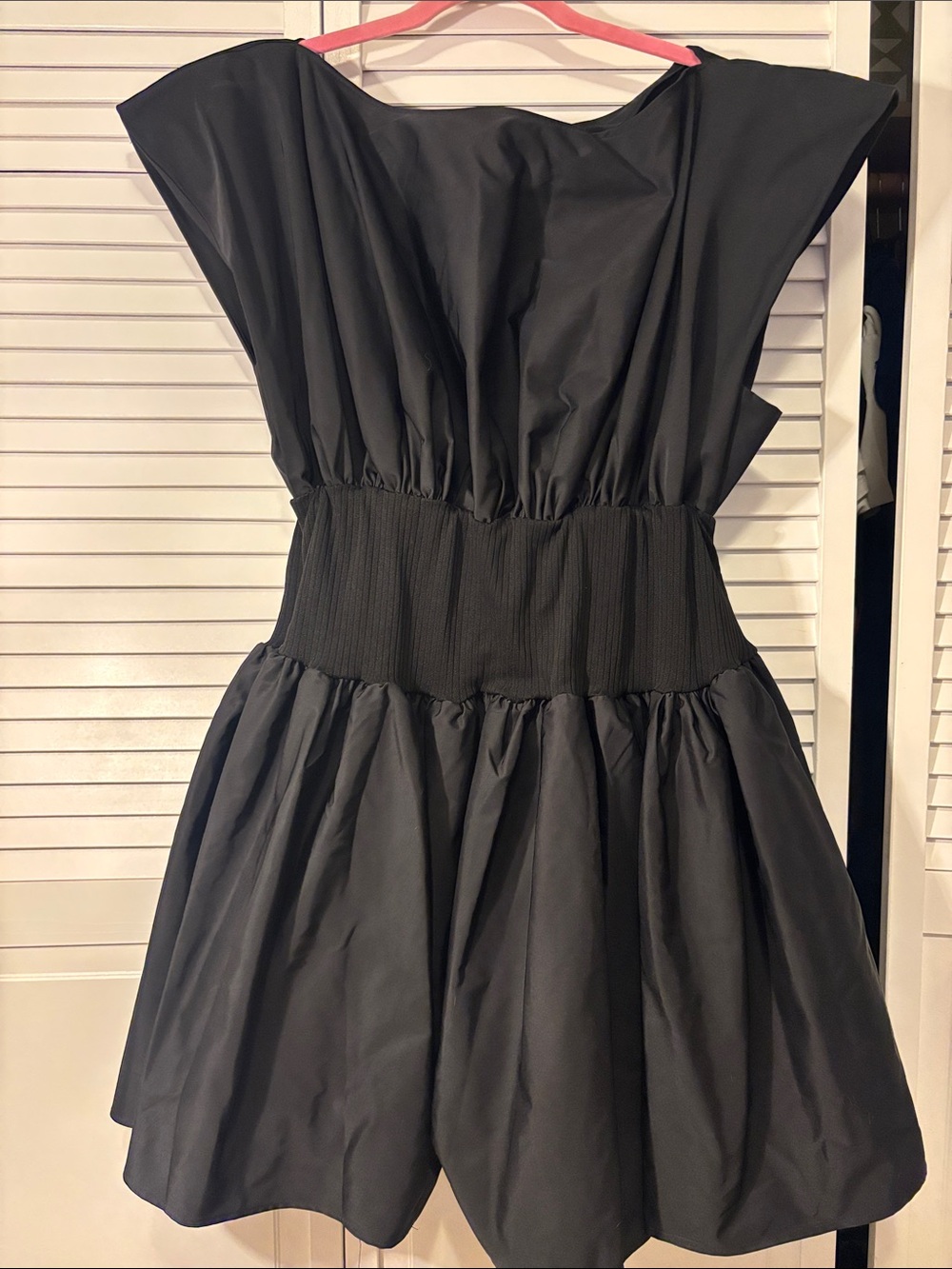 Eloquii Black Smocked-Waist Mini Dress - Picture 2 of 3